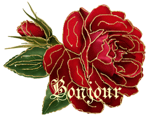 Gif animé bonjour fleur